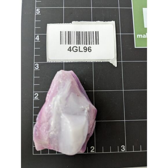 Amethyst Purple Layer Art Glass Cullet Glowing Swirled Manganese Glass #4GL96 - Picture 6 of 6